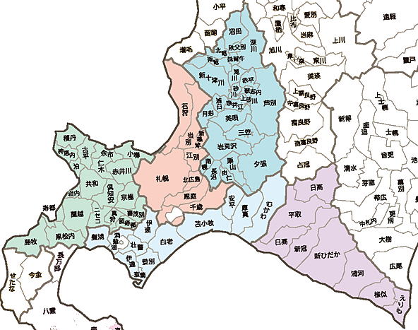 �k�C���̓����n�}