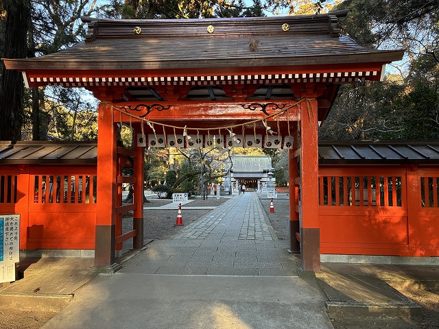 息栖神社の神門